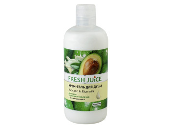 Крем-гель для душу "Fresh Juice" Avocado&Rice milk 400мл.