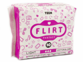Прокладки для крит. дней Fantasy Flirt teen-cotton&care 3капли (цена за уп.10шт) WKL04C