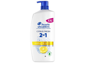 Шампунь Head & Shoulders 2 в 1 Цитрусова свіжість, проти лупи, 800мл