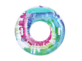Круг надувной Тай-дай с ручками и подголовником. Bestway 43637