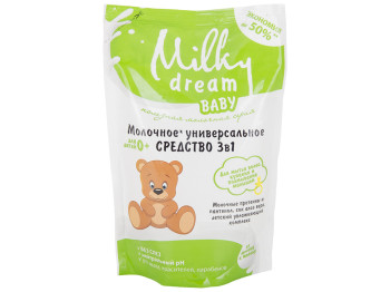 Універсальний засіб 3в1 Milky Dream Baby Для миття волосся і купання малюків 450мл