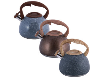 Чайник Kamille 2,8л нержавеющая сталь со свистком и бакелитовой ручкой