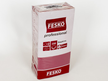 Салфетки "HoReCa" двухсл. бордо 33x33см 250шт