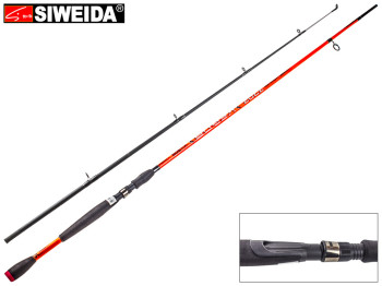 Спінінг штекерний Siweida "Verna" карбон, 6 кілець, 2-секційний 2,7м 10-30г