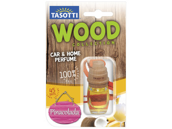 Освежитель воздуха на зеркало Tasotti Wood пробковый Pinacolada 7мл 10510