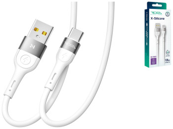 Кабель USB Ridea RC-XS51 X-Silicone Type-C 3A 1,2м Цвет Белый