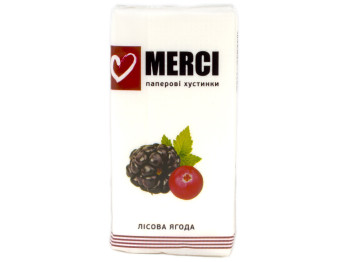 Платки носовые "Merci" "Лесная ягода" двухслойные 8шт