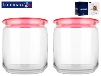 Набор банок Luminarc Plano Pink, 750мл (цена за набор 2шт) 96848