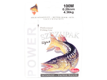 Волосінь нейлонова прозора "Щука" 100м 0,20мм