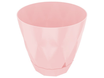Горщик для квітів Violet House 0199 Prizma Pink, із внутрішнім зливом води, 3л, 8690069935584
