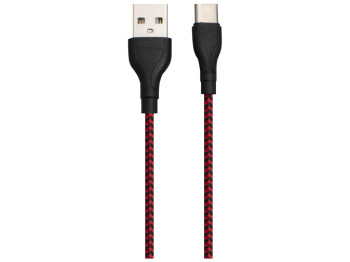 Кабель USB Borofone BX39 Beneficial Type-C Колір Чорно-Червоний