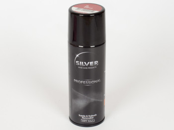 Спрей-краска восстанавливающая Silver PRO для нубука и замши (красный цвет) 200мл