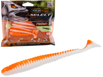 Приманка силіконова віброхвіст їстівна Select Fetish 3 col.209 75мм (ціна за упаковку 6шт)