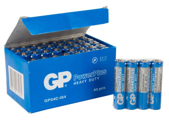 Батарейка сольова GP Power Plus, 1.5V, AAA, R03 (ціна за спайку 4шт)