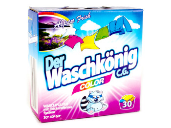 Пральний порошок безфосфатний Waschkonig Color 2,5кг коробка (Німеччина)