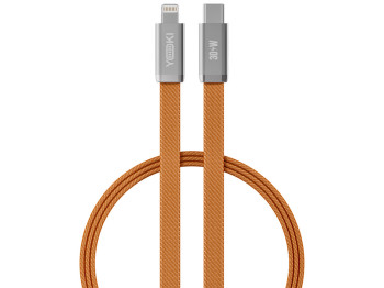 Кабель зарядный Yoki Air, Type-C - Lightning, плоский, передача данных, 30Вт, 1,2м