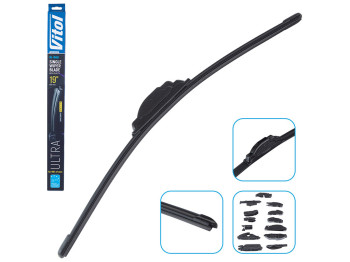 Щітка склоочищувача безкаркасна VITOL ULTRA 19, 48см, 13 адаптерів (VU-19480)