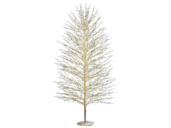 Светодиодное дерево (2000 мини-LED, цвет лампочек - тёплый белый), 180см, цвет - белый