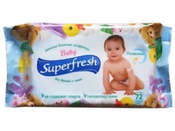 Вологі серветки Summer Fresh Ромашка, 72шт