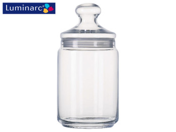 Банка Luminarc Club из ударопрочного стекла 1л 10,2х10,2х21см 38546