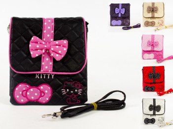 Сумка Hello Kitty шкірзамінник, вертикальна, забарвлення асорті