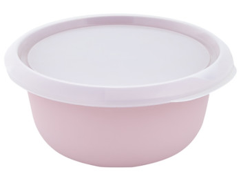 Миска кухонная с крышкой, 1,75л (цвет фрезия/прозрачный) 169050