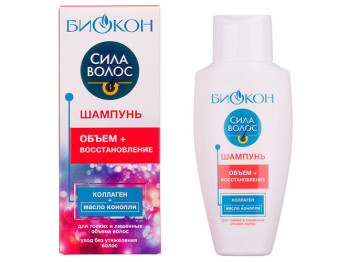 Шампунь Биокон Сила Волос Объем+Восстановление 215мл
