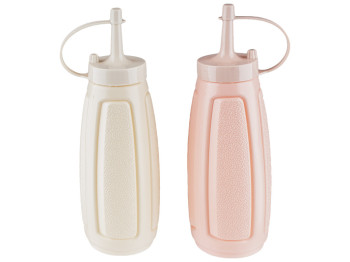 Бутылки для соуса пластиковые 18см, 300мл (цена за упаковку 2шт)