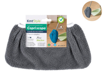 Насадка для метлы KmtStyle, из микрофибры, 30×13 см, серая