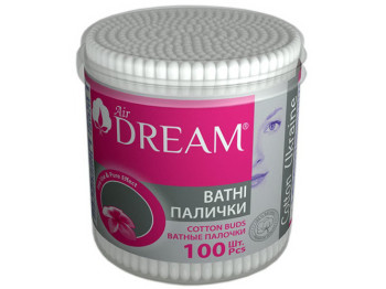 Ватные палочки (пластик) Аir Dream 100шт (в банке)
