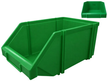 Ящик для метизов Консенсус, пластик, 12×14×25см, цвет зеленый