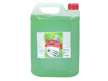 Средство для мытья посуды Чистюня Зеленое Яблоко 5л