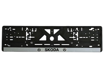 Рамка номера пластиковая SKODA