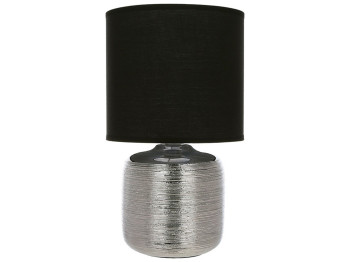 Лампа настольная Silver с фарфоровым основанием и тканевым абажуром, 29см