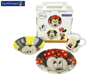 Набор обеденный детский Luminarc "Oh Minnie" 3 предмета в коробке 30953