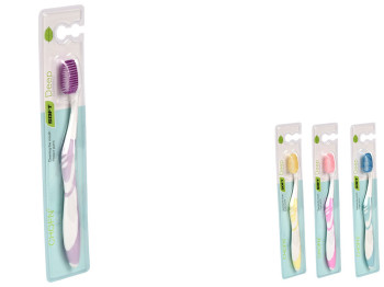 Зубная щетка мягкая, 18,5см (цена за 1шт)