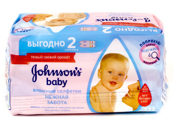 Влажные салфетки детские Johnson's Baby "Нежная забота" 112шт