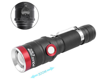 Фонарь Police 736/739-T6, 1x18650, zoom, ЗУ microUSB, Box