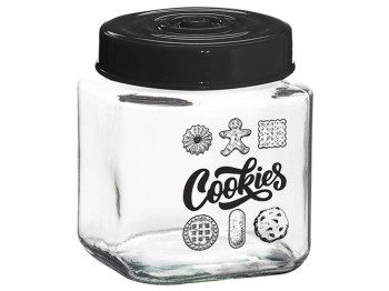 Банка Herevin Cookies, квадратна, 1л, 8699038091016