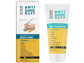 Шампунь-скраб Dr. Sante Anti Dandruff, від лупи, з відлущувальною дією, 200мл
