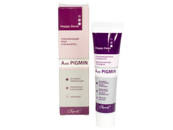 Отбеливающий крем и УФ фильтры Happy Derm Anti PIGMIN туба 42гр.