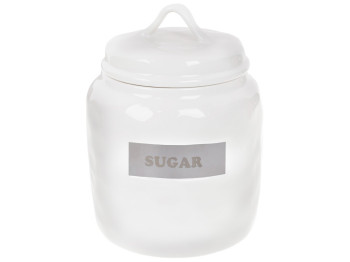 Банка Sugar, 1,5л, цвет - белый