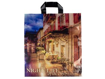 Пакет "петля" "Night Life" 43x37 (ціна за упаковку 50шт)