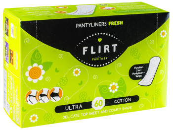 Прокладки Fantasy Flirt fresh "Ultra cotton" ежедневные без индив. уп (цена за уп. 60шт) WKL19Q