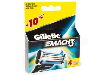 Картриджі змінні Gillette Mach3 для станка 4шт