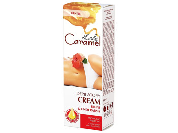 Крем для депиляции Lady Caramel, для зоны бикини и подмышек, с маслом какао и ши, 100мл