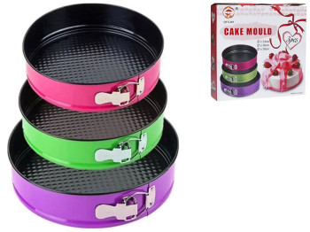 Набор разъемных форм для выпечки, 24/26/28см (цена за набор 3шт)