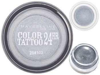 Крем-тени для век гелевые Maybelline New York "Color Tattoo 24ч" тон 50 (вечное серебро) 4,5г