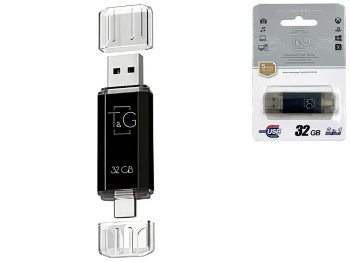 USB флеш-накопитель T&G 32gb USB/Type C 009, цвет черный