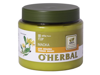 Органическая маска O’Herbal для объема тонких волос 500мл